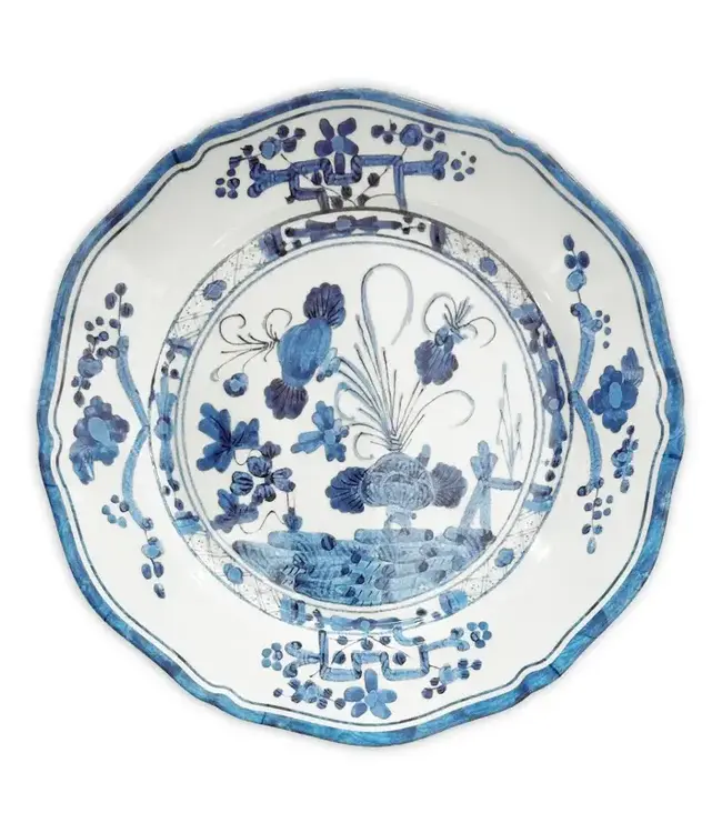 Blue and White Dinner Plate Melamine
