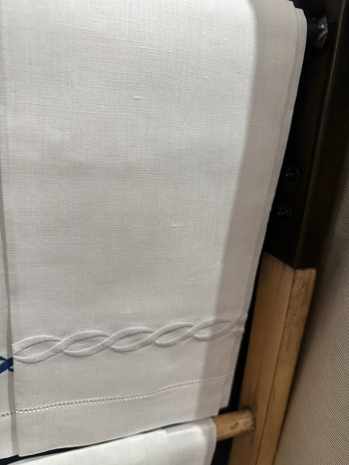 Chain White Guest Towel  White Chain