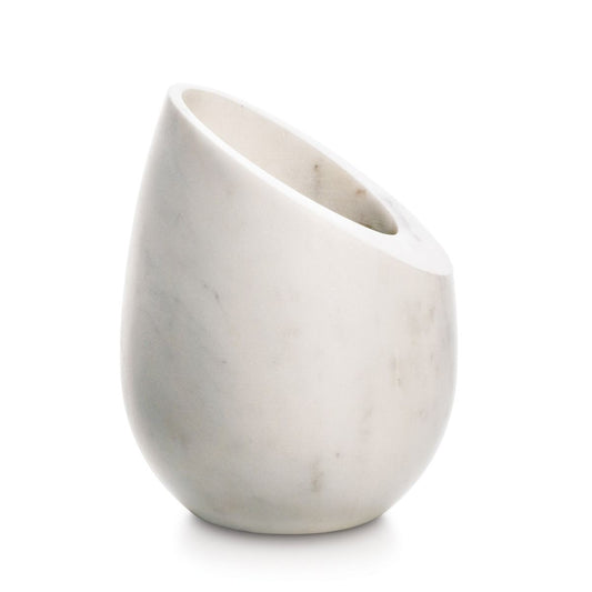 Simon Pearce White Marble Wine Chiller 5½ W x 5½ D x 7 H